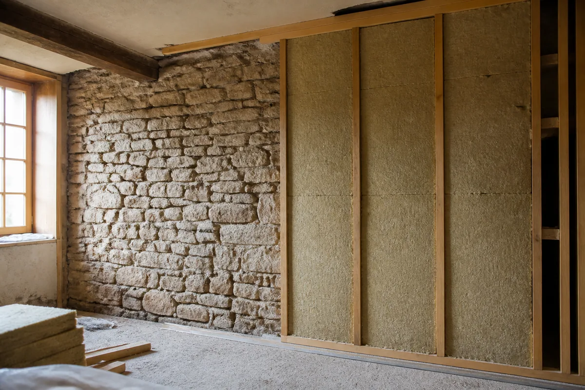 Isoler un mur en pierre par l'intérieur sans l'abîmer