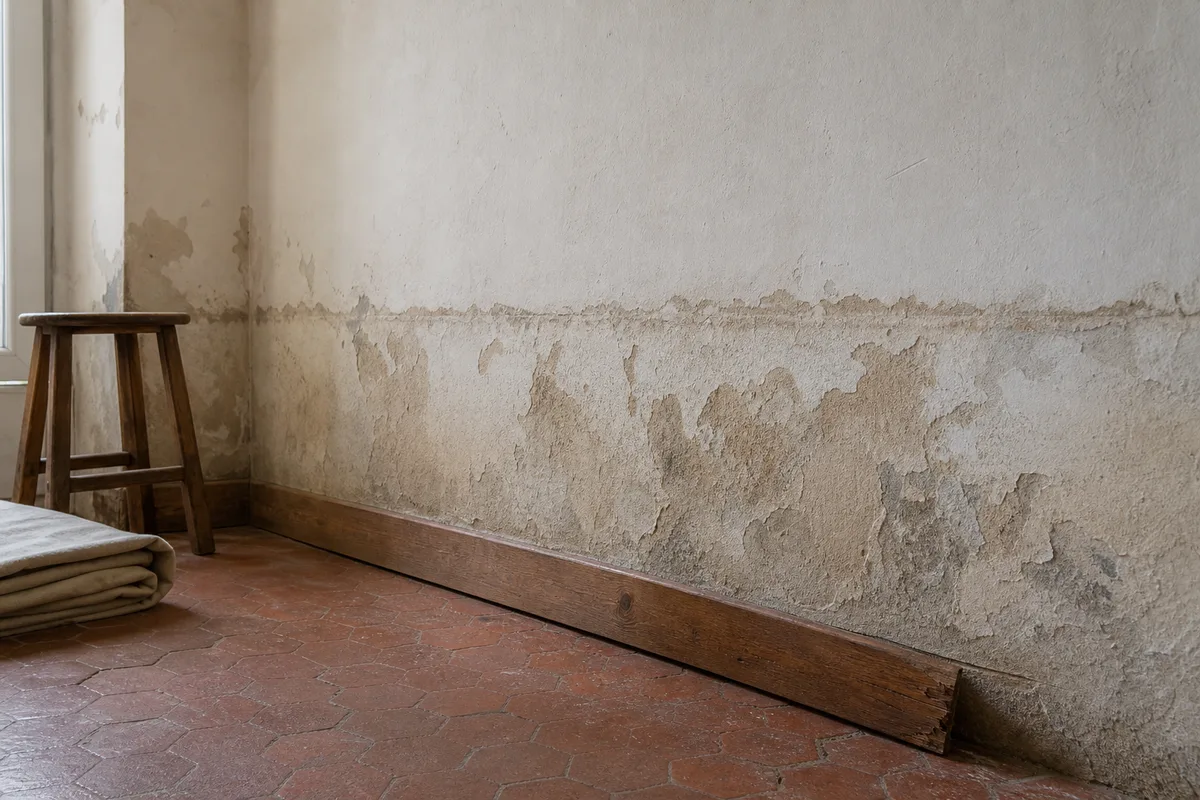 Remontées capillaires : reconnaître et traiter un mur humide