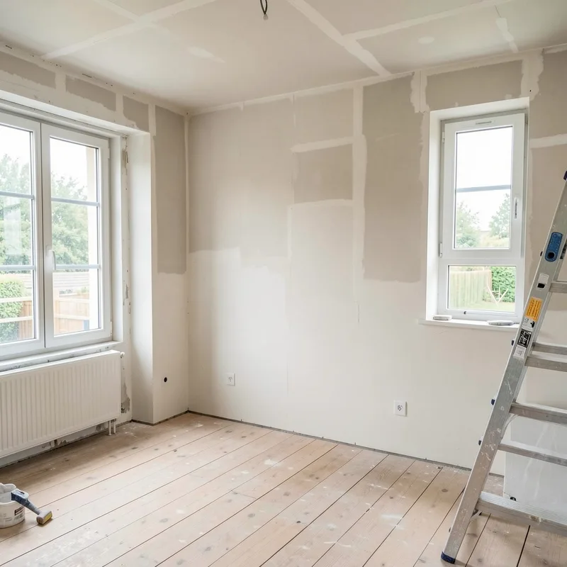 Espace de vie ouvert et aménagé dans un logement rénové à Nantes